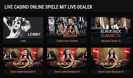 Live Casino im King Billy Casino: Die besten Live Dealer auf einer Webseite